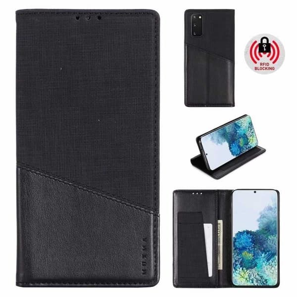 Samsung S21 FE Elegant Fodral i PU-Läder med RFID Block