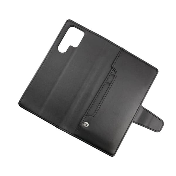 Samsung S22 Ultra Plånboksfodral med Extra Kortfack Rvelon - Svart