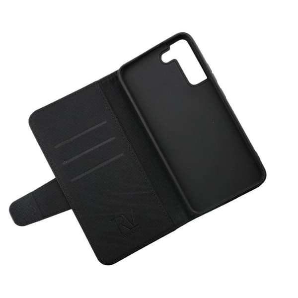 Samsung S22 Plånboksfodral med Extra Kortfack Rvelon - Svart