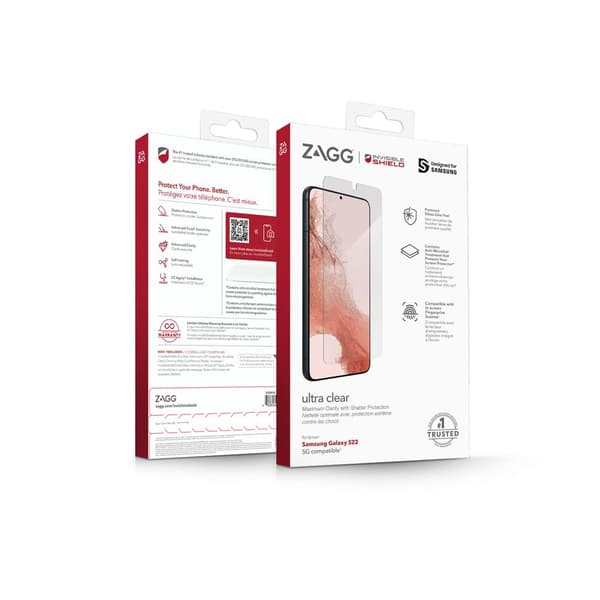 ZAGG InvisibleShield Samsung Galaxy S22 Skjermbeskytter Ultra Clear