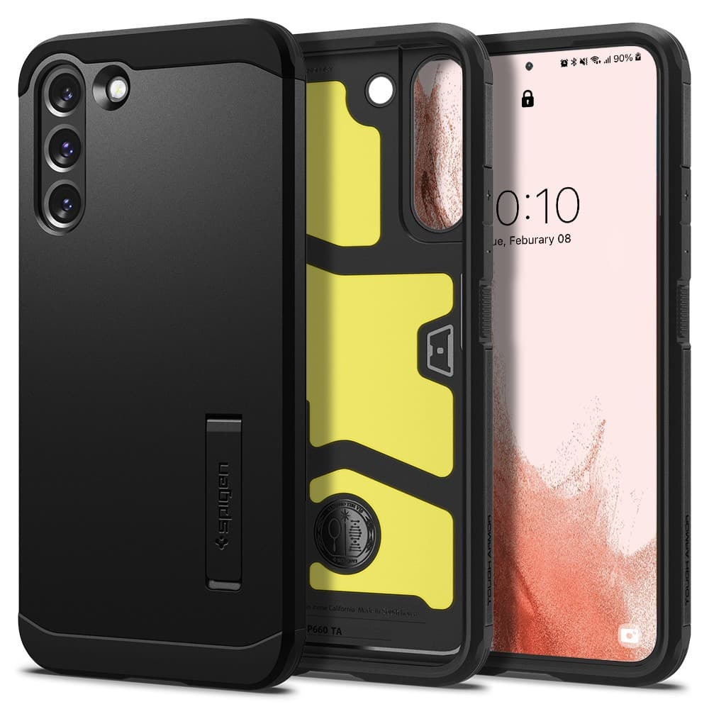 Spigen Samsung Galaxy S22 Skal Tough Armor Svart