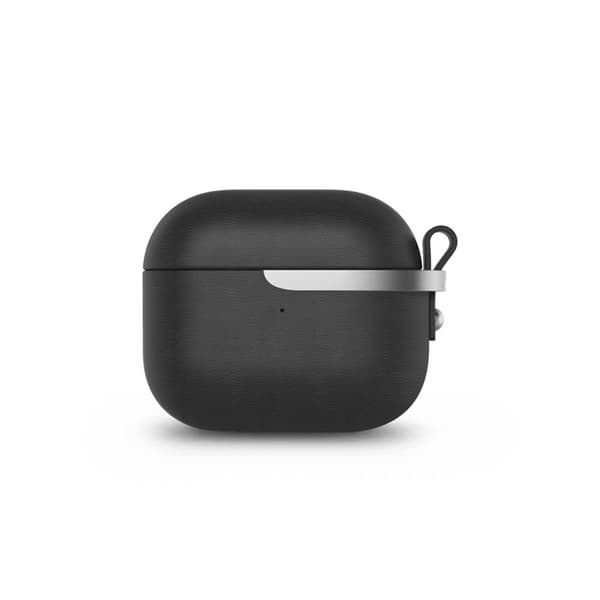 Moshi Pebbo Luxe AirPods 3 Cover PU Læder Sort
