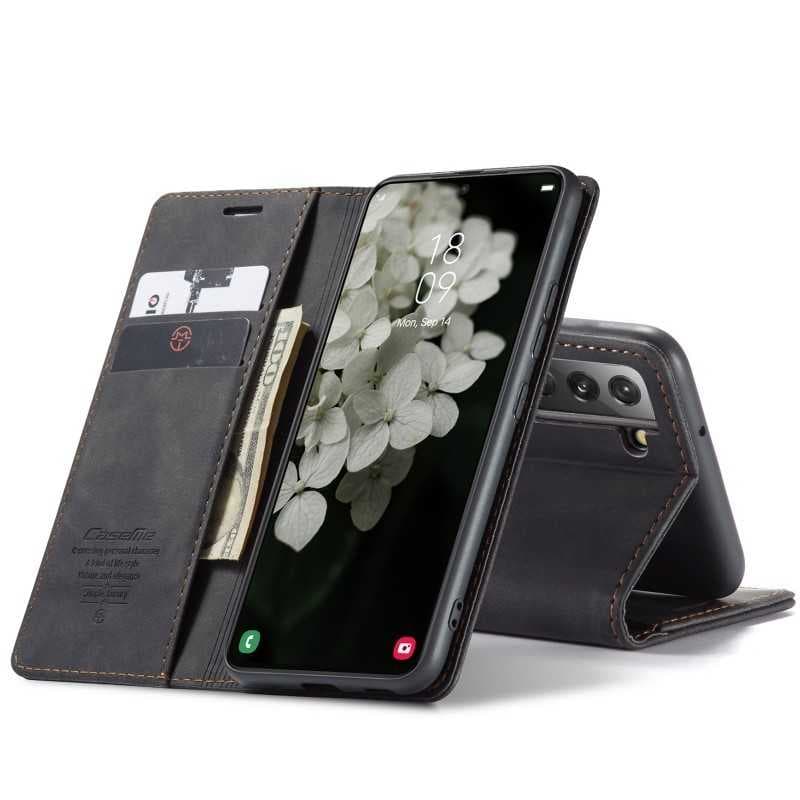Samsung S21 FE Exklusivt Elegant Flipfodral CaseMe 3-FACK