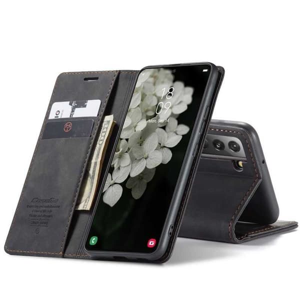 Samsung S21 FE Exklusivt Elegant Flipfodral CaseMe 3-FACK