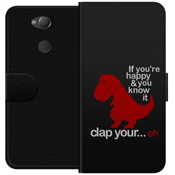 Sony Xperia XA2 Tegnebogsetui Dinosaur