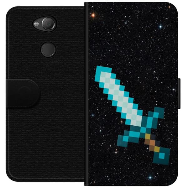 Sony Xperia XA2 Lompakkokotelo Minecraft Miekka
