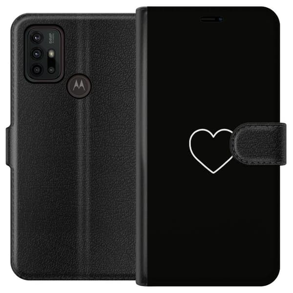 Motorola Moto G30 Tegnebogsetui Hjerte