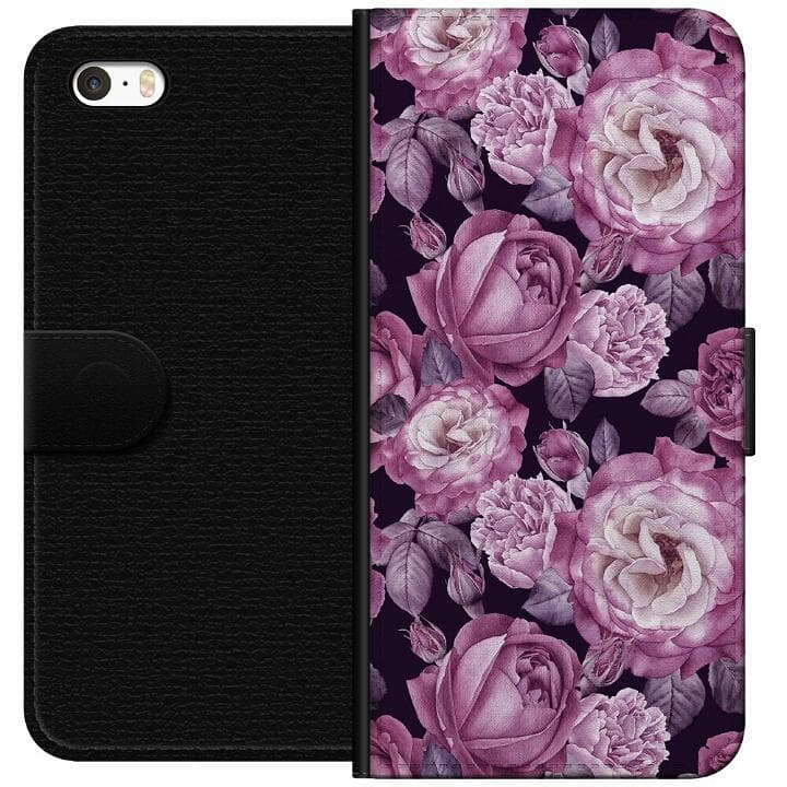 Apple iPhone SE (2016) Plånboksfodral Blommor