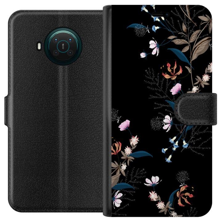 Nokia X20 Plånboksfodral Blommor