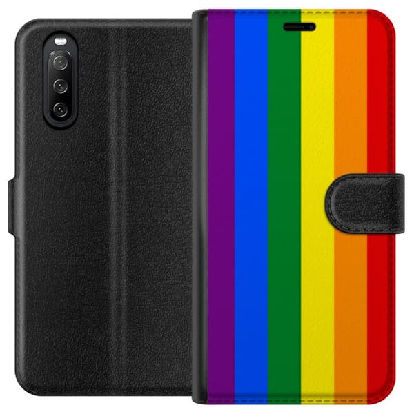 Sony Xperia 10 III Lompakkokotelo Pride Flagga
