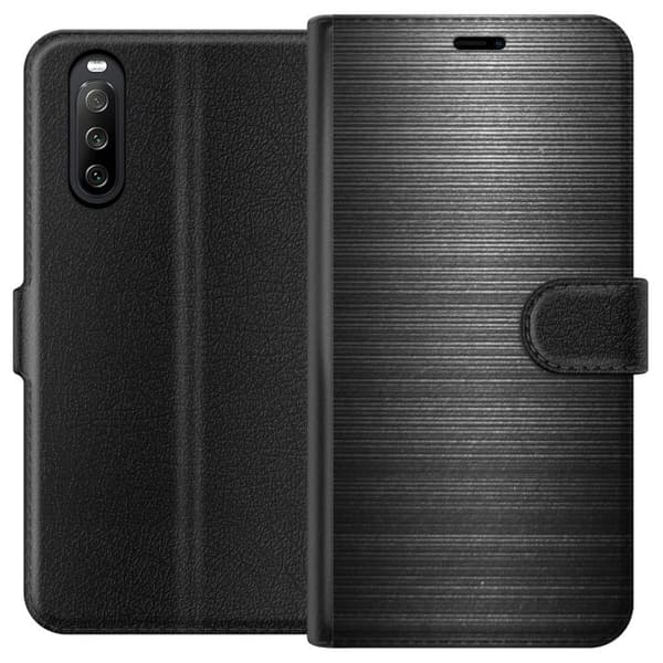 Sony Xperia 10 III Lompakkokotelo Höyrypuhallettu Metalli