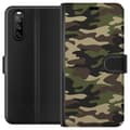 Miniatyrbild 1 av 3: Sony Xperia 10 III Plånboksfodral Military