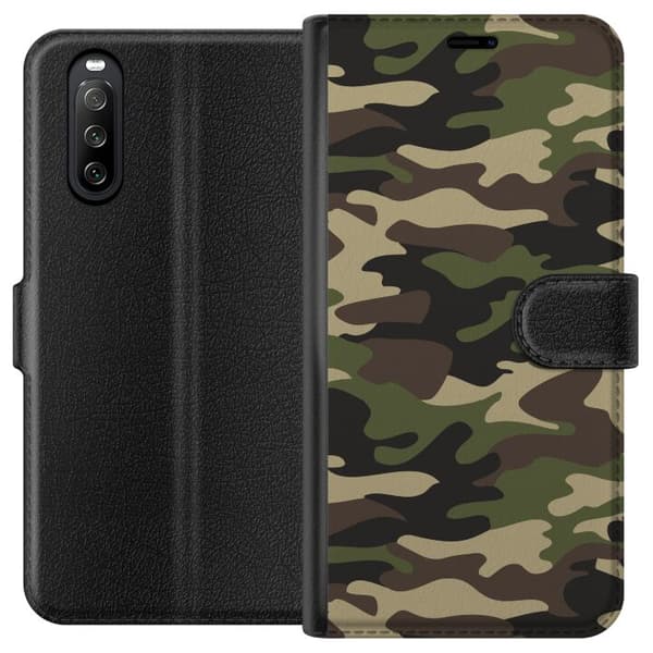 Sony Xperia 10 III Plånboksfodral Military