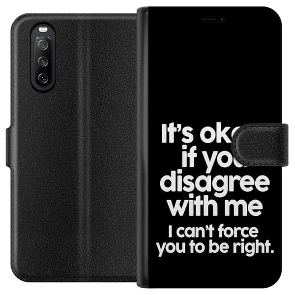 Sony Xperia 10 III Tegnebogsetui Tekst