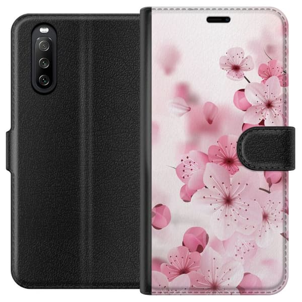 Sony Xperia 10 III Lompakkokotelo Kirsikankukka