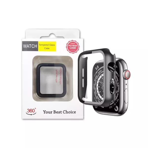 Apple watch series 7/8/9 - 45mm : Shell med skærmbeskytter
