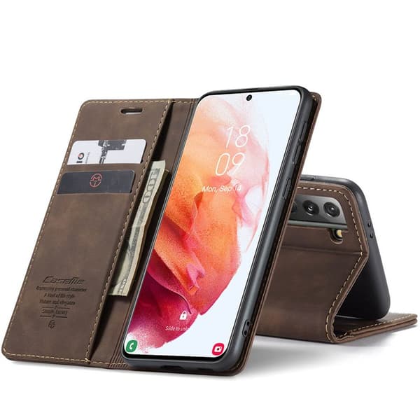 CaseMe Smart FlipCase Samsung Galaxy S22 : Farge - Kaffe