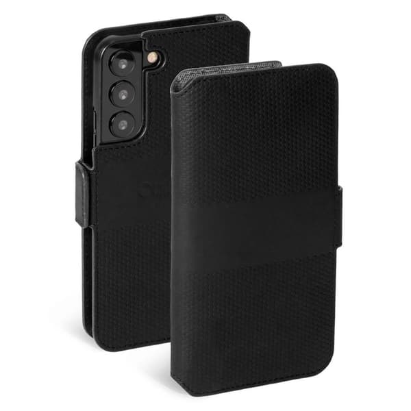 Krusell Samsung Galaxy S22 Plus Kotelo Leather PhoneWallet Musta