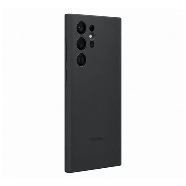 Samsung Original Galaxy S22 Ultra Cover Silicone Cover Sort