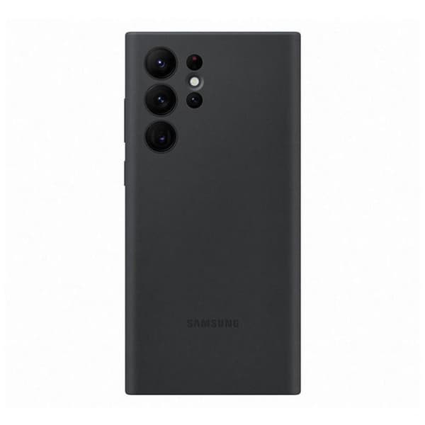 Samsung Original Galaxy S22 Ultra Cover Silicone Cover Sort
