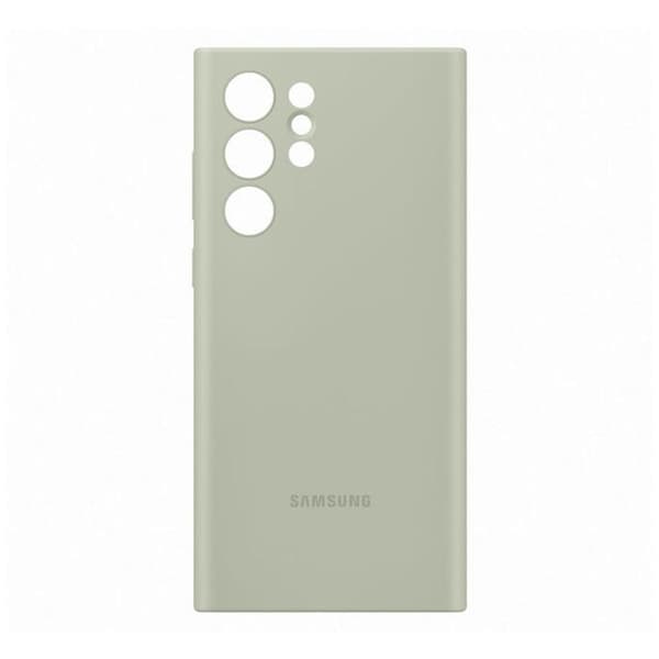 Samsung Original Galaxy S22 Ultra Cover Silicone Cover Olive Green