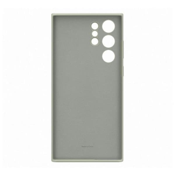 Samsung Original Galaxy S22 Ultra Cover Silicone Cover Olive Green