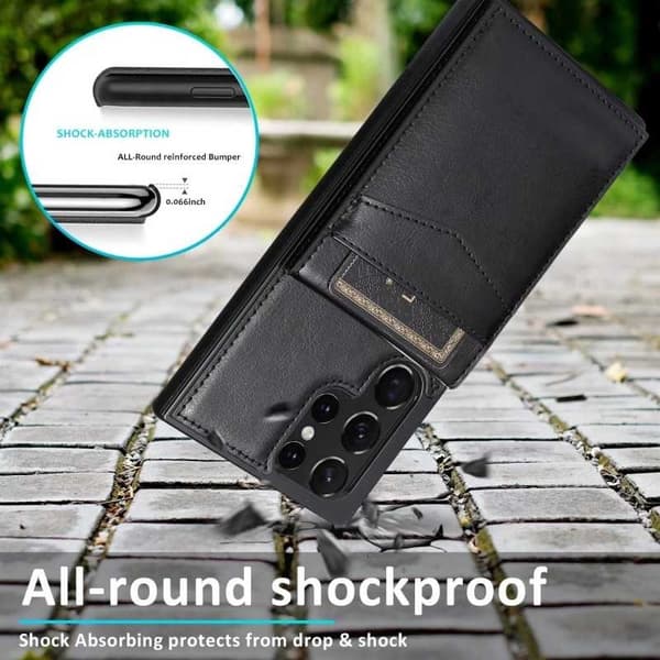 Samsung S22 Ultra Mobile Cover Card Holder 5-SLOT Retro V3
