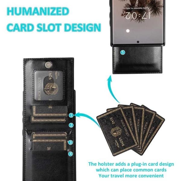 Samsung S22 Ultra Mobile Cover Card Holder 5-SLOT Retro V3