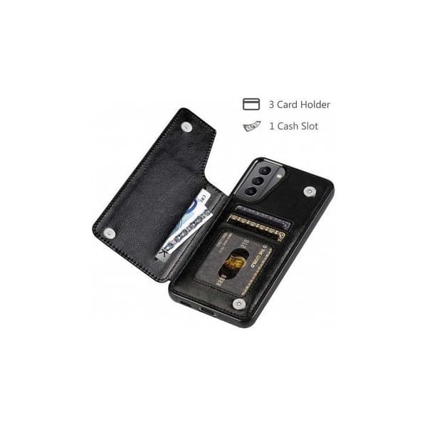 Samsung S22 Plus Shockproof Cover Card Holder 3-SLOT Flippr
