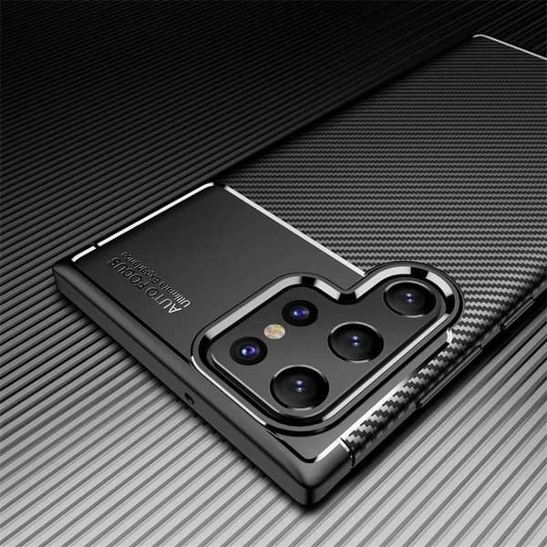 Samsung S22 Ultra Shockproof Slim Cover FullCarbon V4