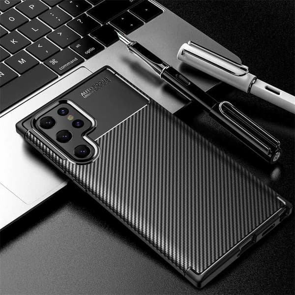 Samsung S22 Ultra Shockproof Slim Cover FullCarbon V4