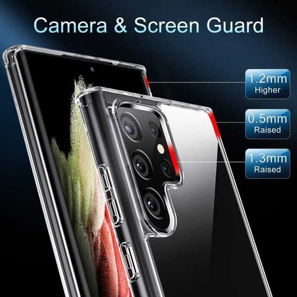 Samsung S22 Ultra stødabsorberende silikonecover Enkelt