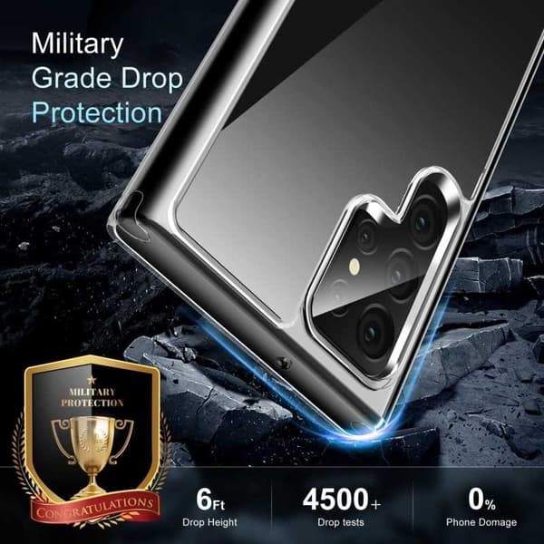 Samsung S22 Ultra stødabsorberende silikonecover Enkelt