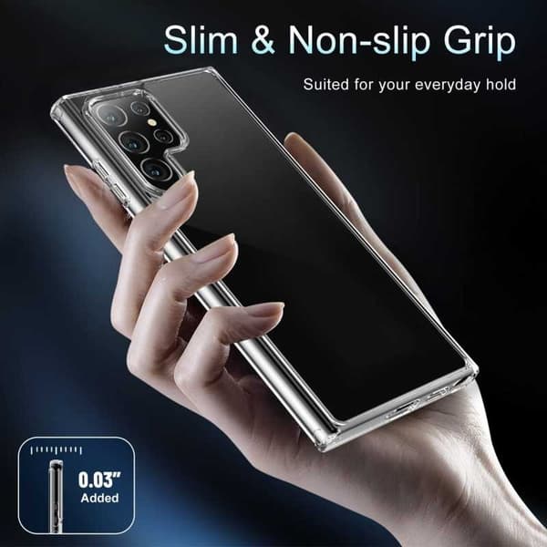 Samsung S22 Ultra stødabsorberende silikonecover Enkelt