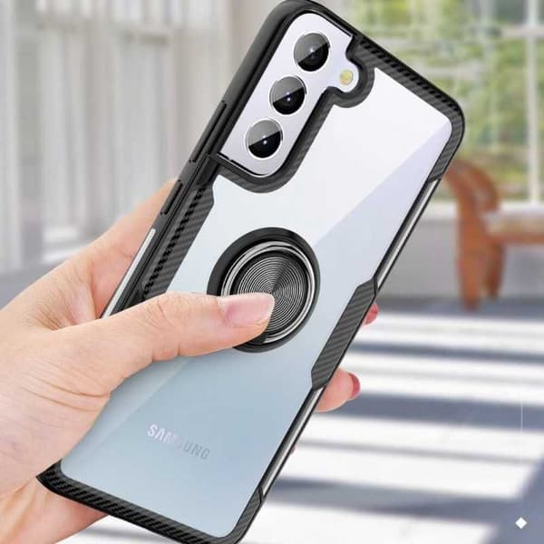 Samsung S22 Plus Praktisk stødsikkert cover med ringholder V4