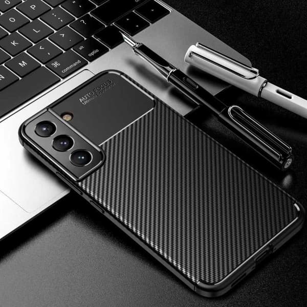 Samsung S22 Plus Stöttåligt Slimmat Skal FullCarbon V4