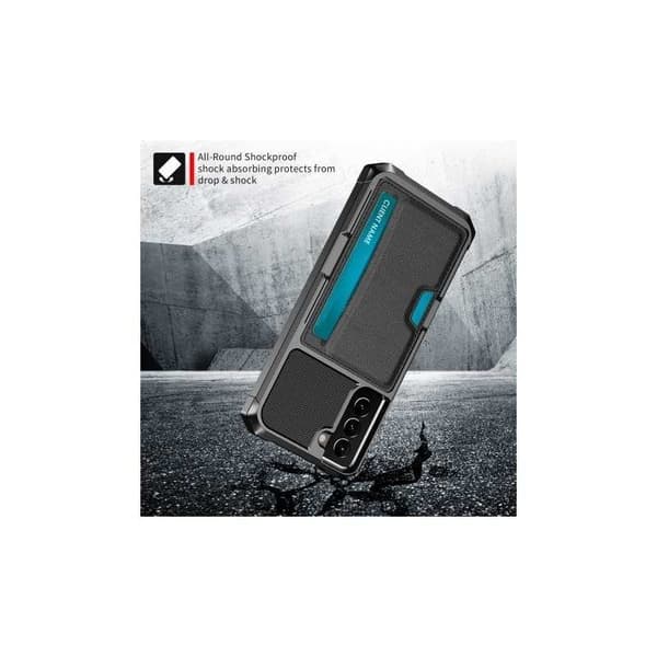 Samsung S22 Plus stødsikkert cover med kortrum Solid V2