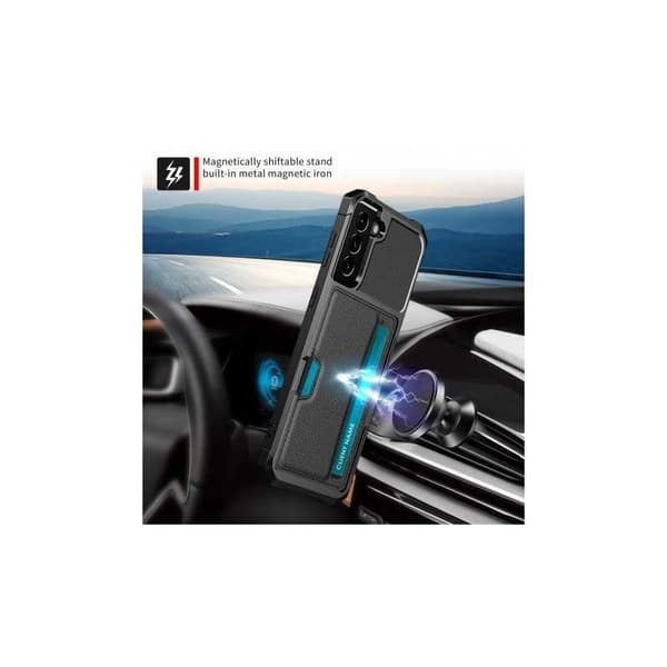 Samsung S22 Plus stødsikkert cover med kortrum Solid V2