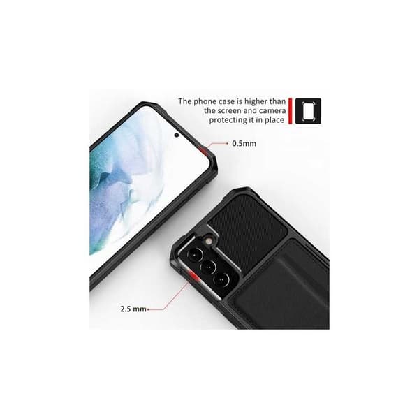 Samsung S22 Plus stødsikkert cover med kortrum Solid V2