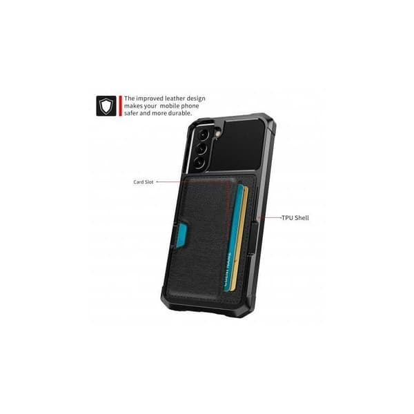 Samsung S22 Plus stødsikkert cover med kortrum Solid V2