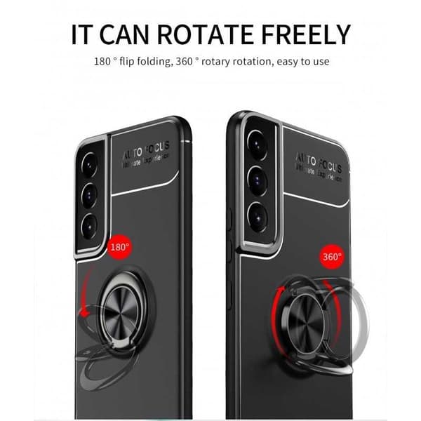 Samsung S22 Praktisk stødsikkert cover med ringholder V3