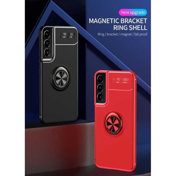 Samsung S22 Praktisk stødsikkert cover med ringholder V3
