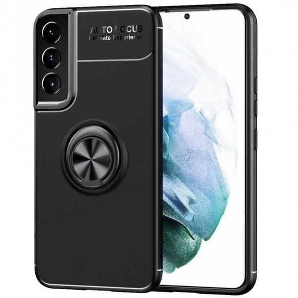 Samsung S22 Praktisk stødsikkert cover med ringholder V3