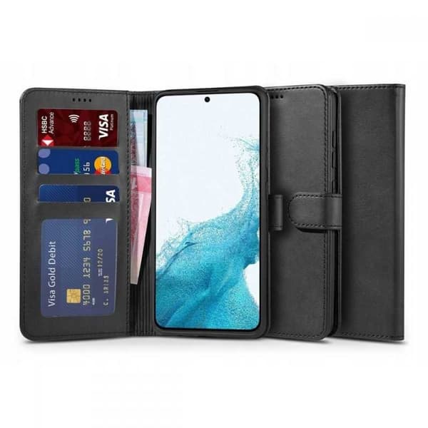Samsung S22 Pung Etui PU Læder 4 RUMMET