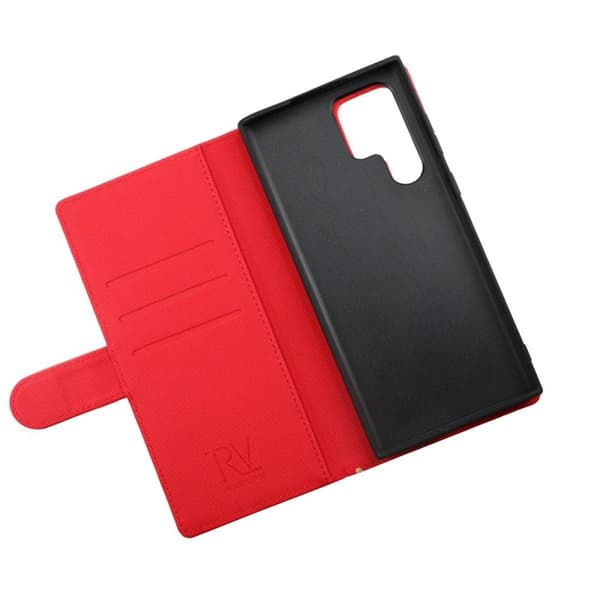 Samsung Galaxy S22 Ultra Plånboksfodral Magnet - Röd