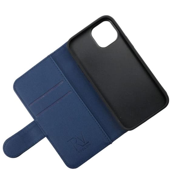 iPhone 13 Mini Plånboksfodral Magnet Rvelon - Blå