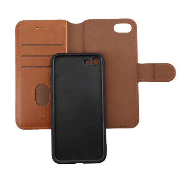 iPhone 7/8/SE 2020 Plånboksfodral Magnet Rvelon - Guldbrun
