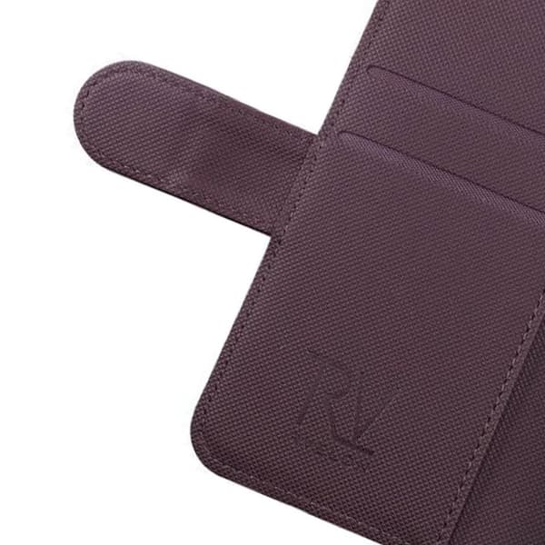 iPhone 13 Mini Plånboksfodral Magnet Rvelon - Mörklila