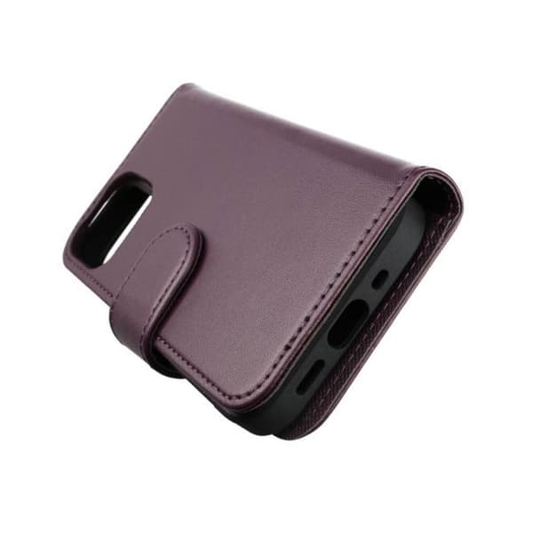 iPhone 13 Mini Plånboksfodral Magnet Rvelon - Mörklila