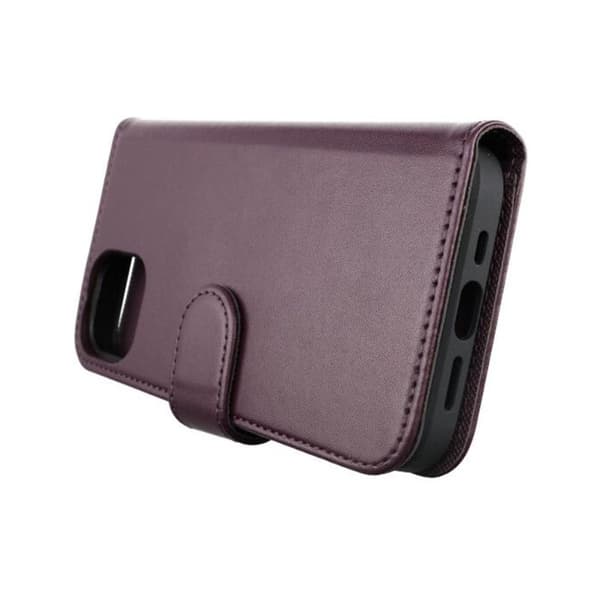 iPhone 13 Pro Plånboksfodral Magnet Rvelon - Mörklila